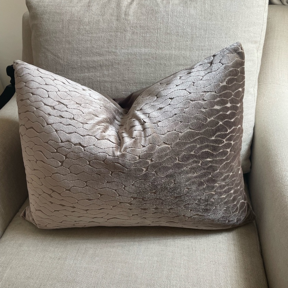 ISO Rodeo Home Textured Taupe Throw Pillow